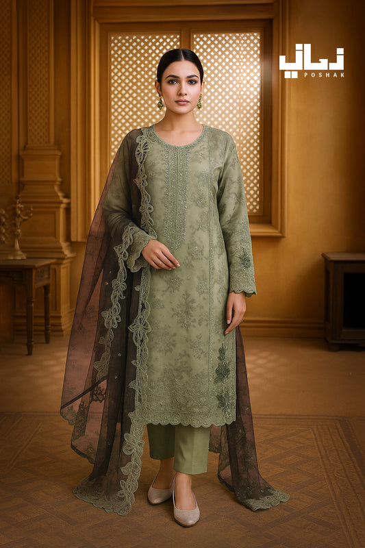 NAYAB | ORGANZA | STITCHED