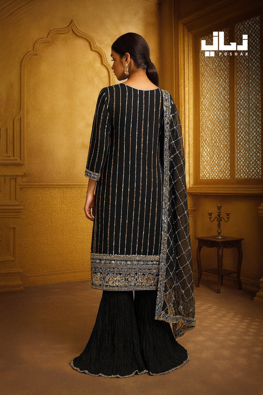 RAQS-E-CHANDNI | CHIFFON | STITCHED