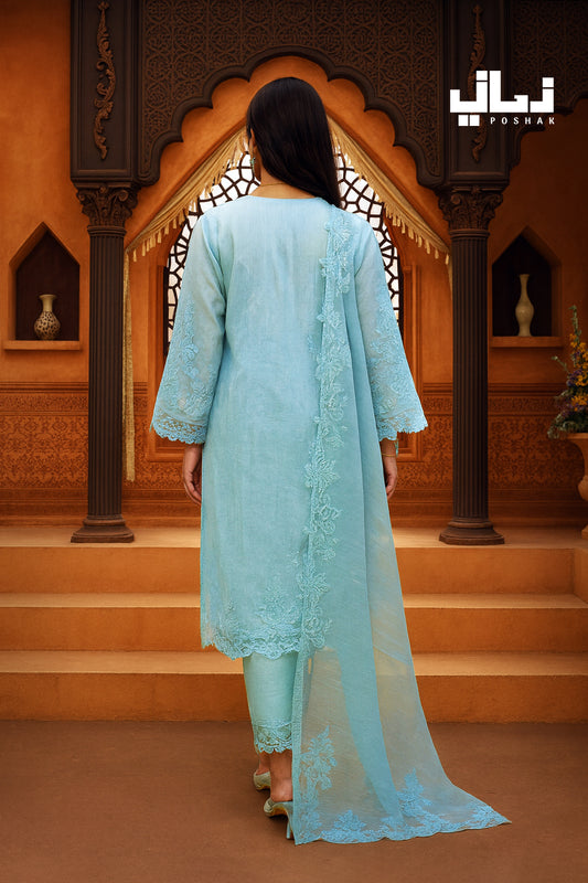 ROSHNI | KHAADI SILK | STITCHED