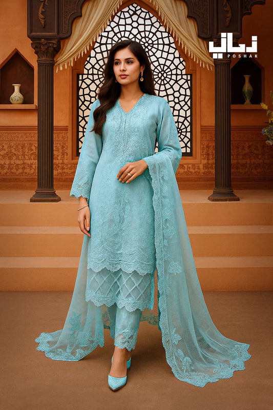 ROSHNI | KHAADI SILK | STITCHED