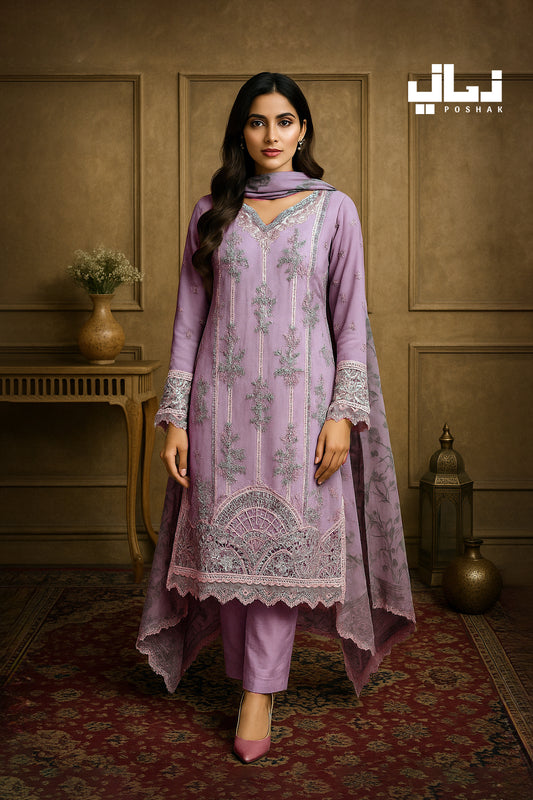 SANG-E-GUL | RASHMI SILK | STITCHED