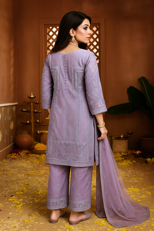 SHEHNAI RANG | ORGANZA | STITCHED