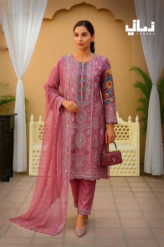 GULABO | ORGANZA | STITCHED