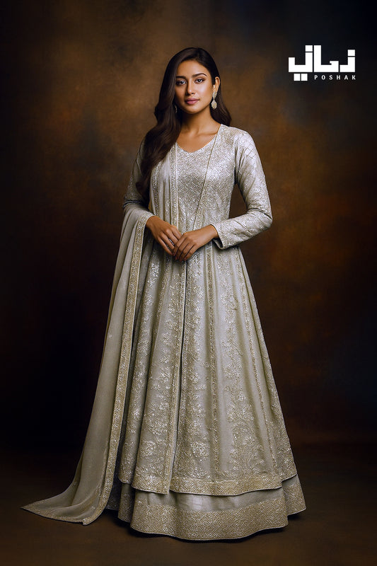 JASHAN-E-BAHAR | NET & ORGANZA | STITCHED